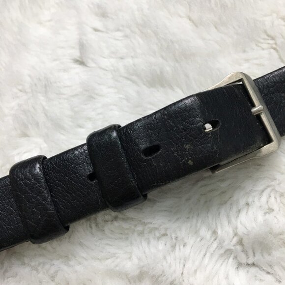 Dior Vintage Women’s Black Leather Belt Size 38 main image 8